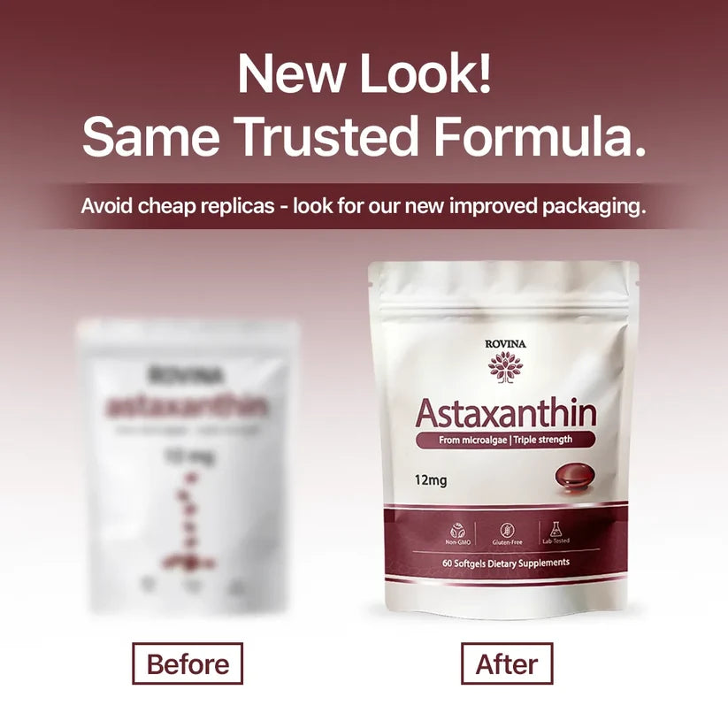 Rovinalife Astaxanthin - Nature's Most Powerful Antioxidant for Whole Body Support & Cellular Protection